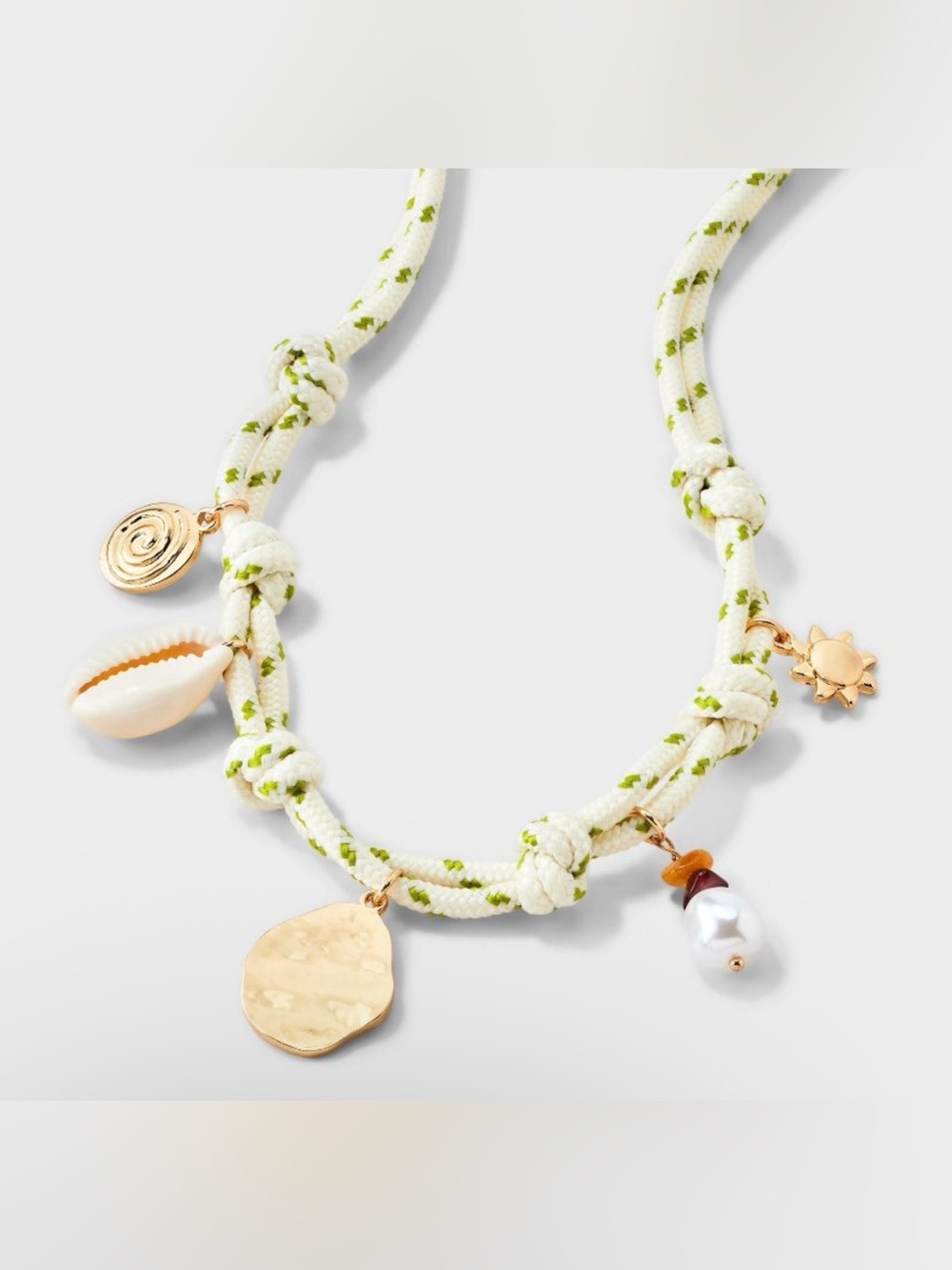 Mixed Celestial Charm and Corded Necklace - Universal Thread™ Ivory